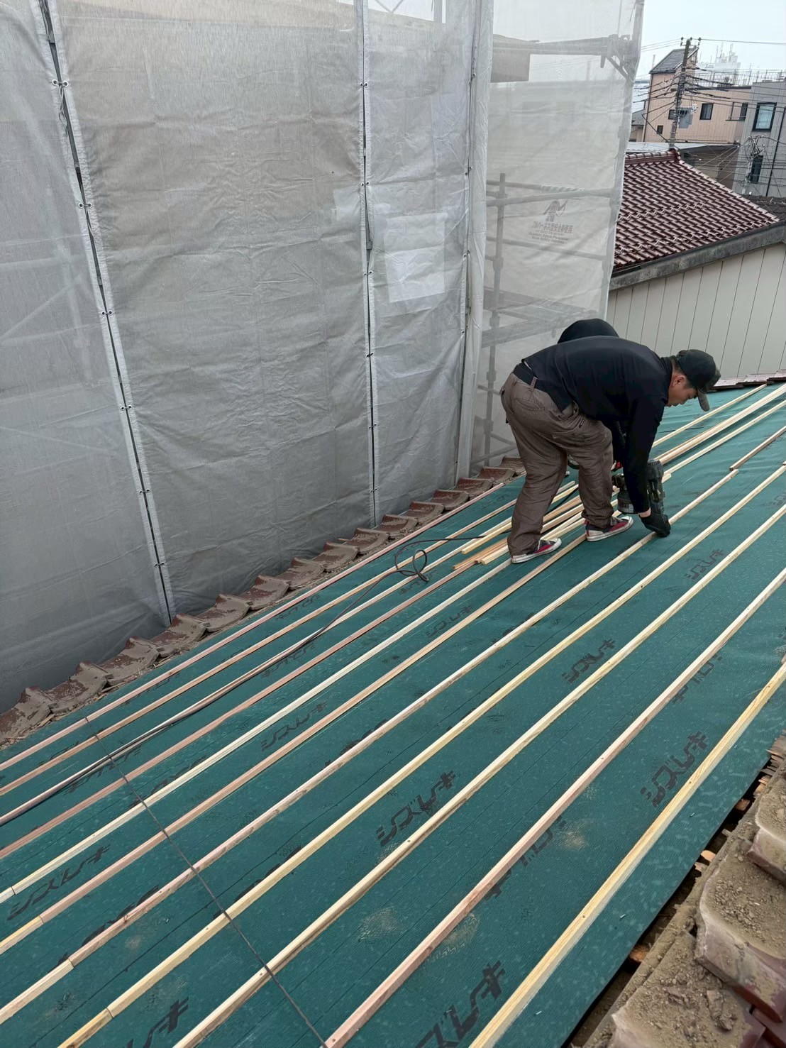 瓦屋根の屋根工事