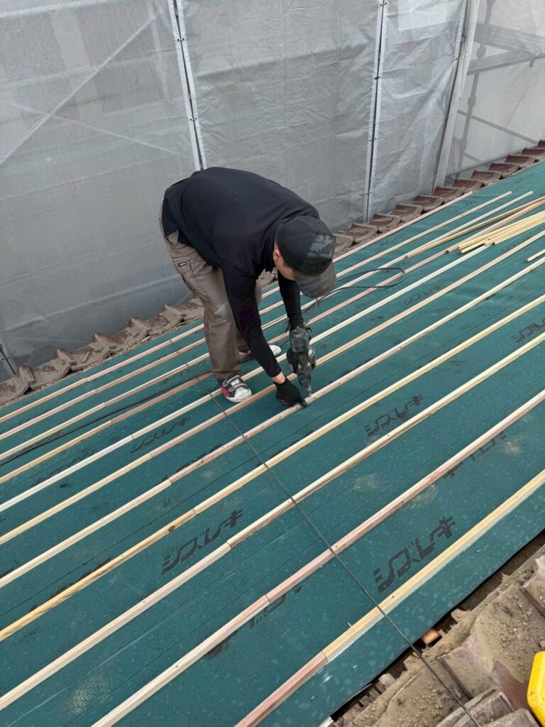 瓦屋根の屋根工事